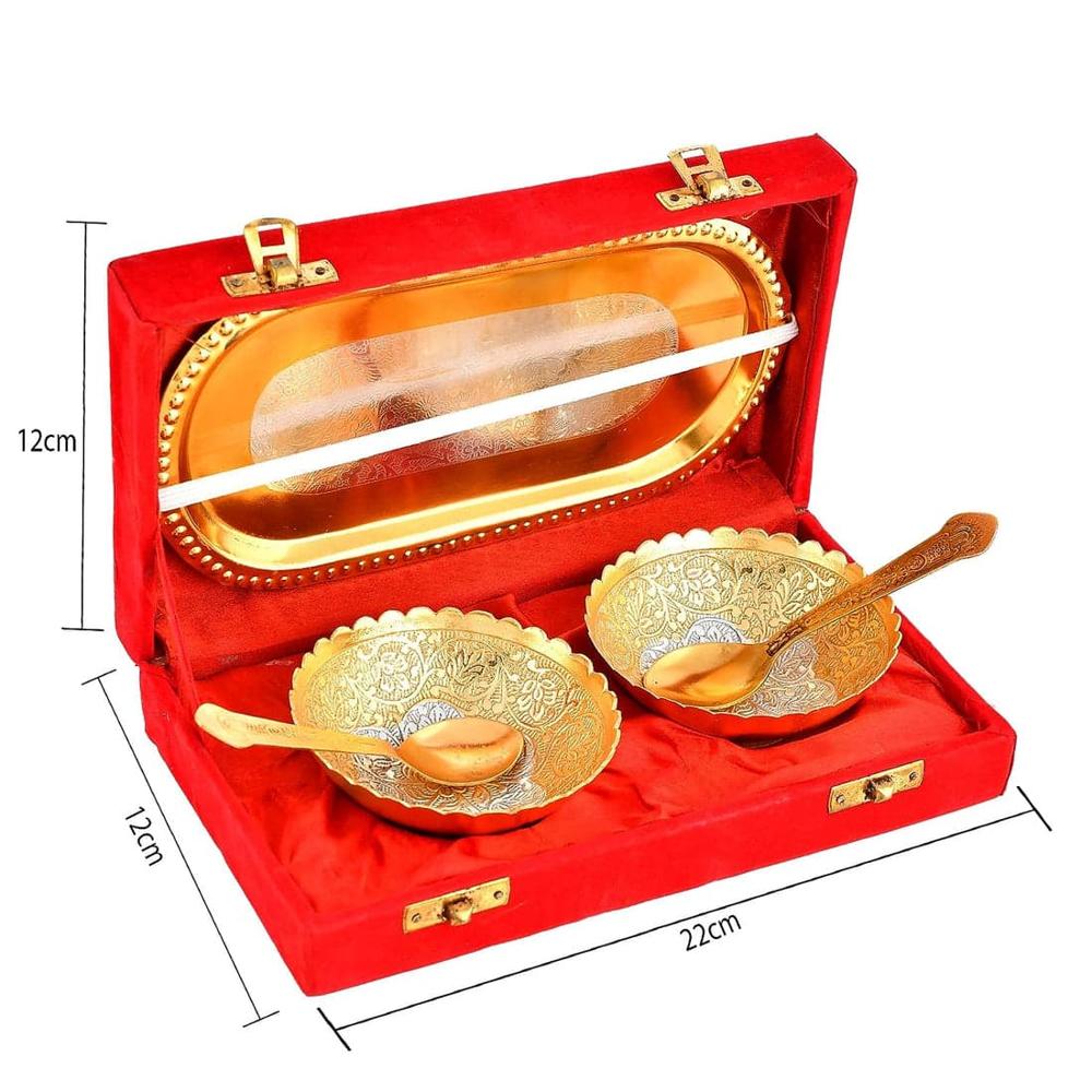 Gold Plated Bowl 2 Set