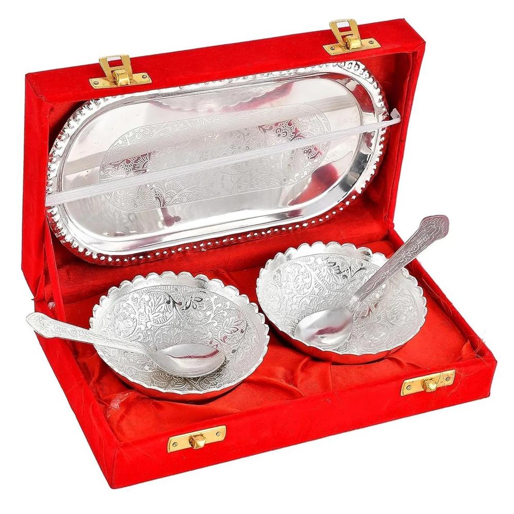 Silver plated bowl set 