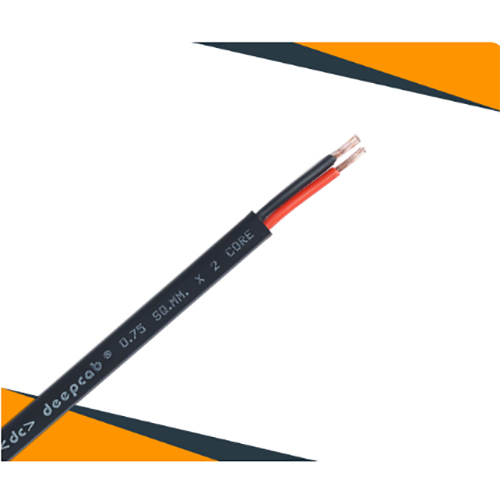 Flat Multicore Flexible Cable - Color: Black