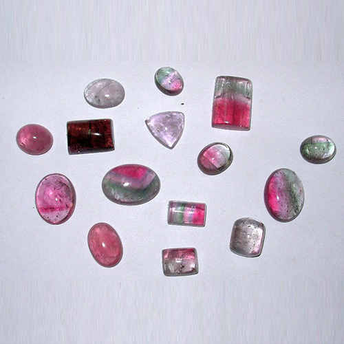 Bi-Colour Tourmaline Cabochons
