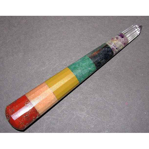 12-Facet 7-Chakra Massage Wands