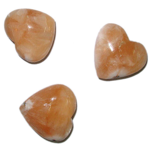 Stilbite Hearts Semi-Precious Stones