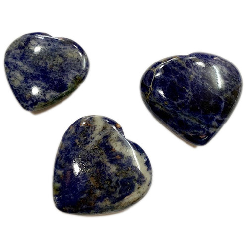 Sodalite Hearts Semi-Precious Stones