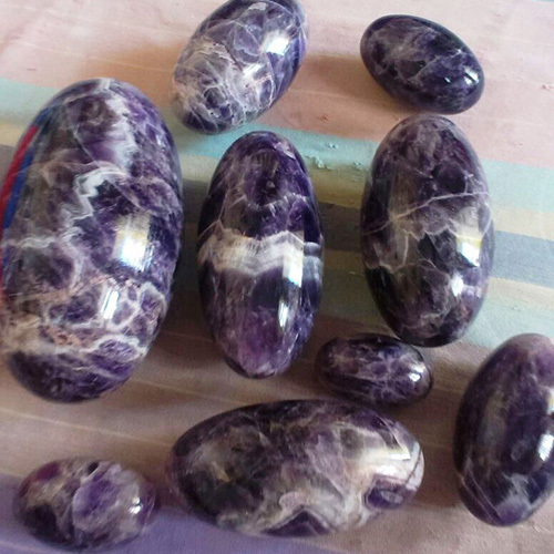 Amethyst Lingams