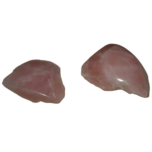 One Side Polished Rose Quartz Natural Rough Stones