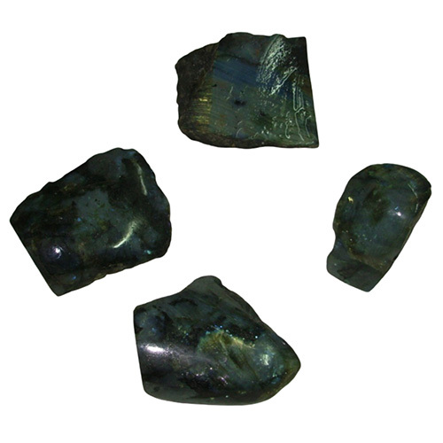 One Side Polished Labroderite Natural Rough Stones