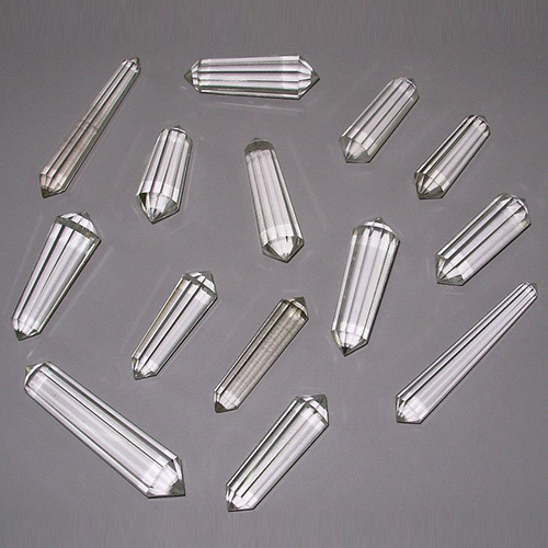 Crystal Clear Quartz 12-Facet Double Terminated Pencils