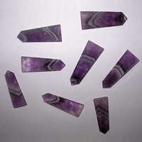Chevron Amethyst 6-facet Flat Pencils - Hardness: Rigid