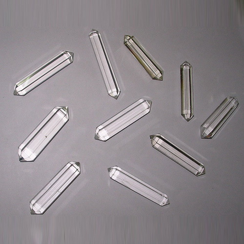 Crystal Clear Quartz Aaa Superfine Quality Double Terminated Pencils - Hardness: Rigid