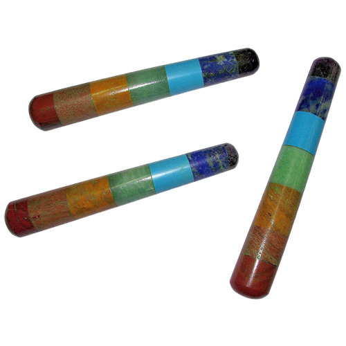 7-Color Chakra Bonded Plain Massage Wands