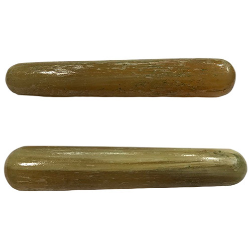 Brown Scolecite Plain Massage Wands Rounded Both Sides