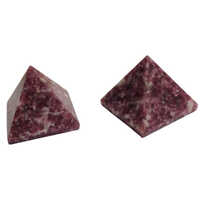 Lepidolite Pyramids - Hardness: Rigid