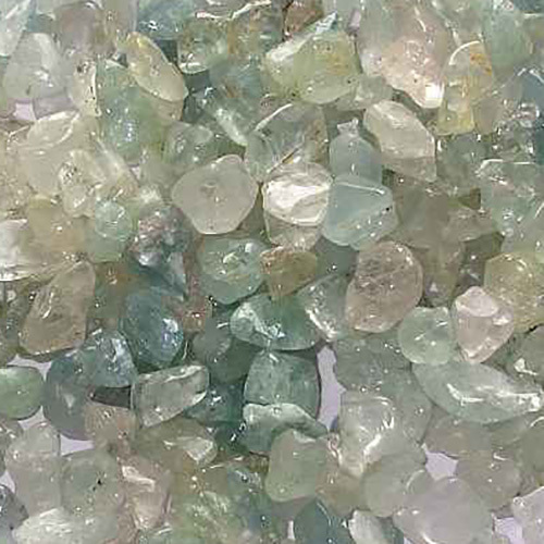 Aquamarine Undyed Tumbled Chips Polished Undrilled