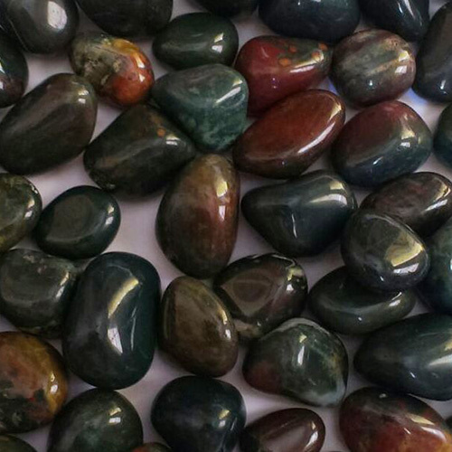 Blood Stone With Red Spots Plain Tumbled Polished Stones