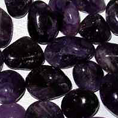 Amethyst Dark Plain Tumbled Polished Stones - Size: Various