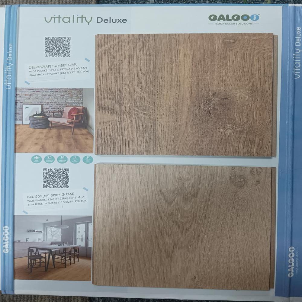 Vitality Deluxe Wooden Flooring Galgo Premium Laminate Planks for Home & Office Interiors