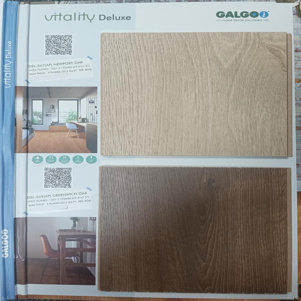 Vitality Deluxe Wooden Flooring Galgo Premium Laminate Planks for Home & Office Interiors