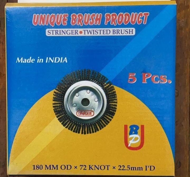 Stringer Twisted Brush - Plastic Material, Available In Various Sizes | Manual Functionality For Industrial Use