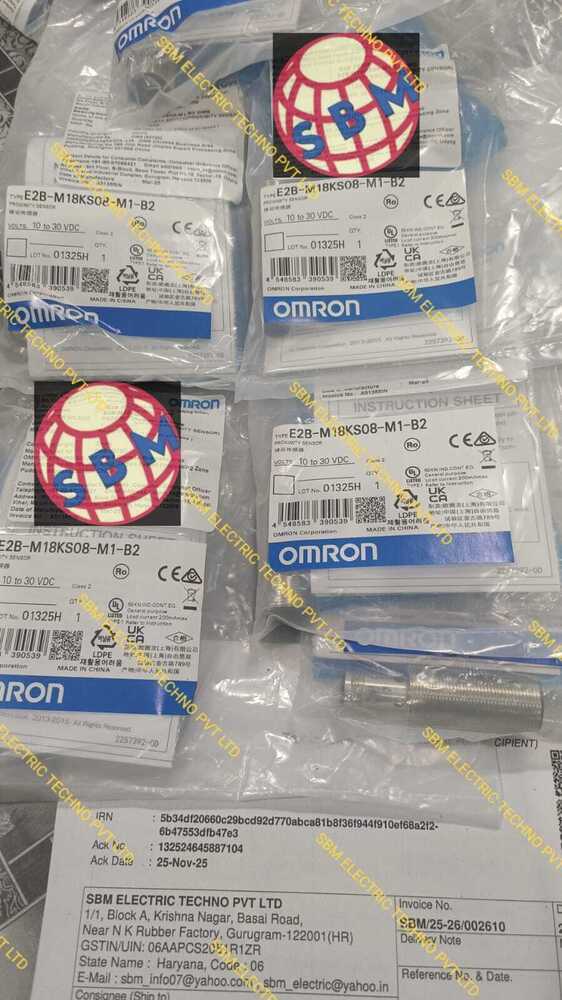 ओम्रोन प्रॉक्सिमिटी सेंसर्स 10TO30VDC, E2B-M18KS08-M1-B2
