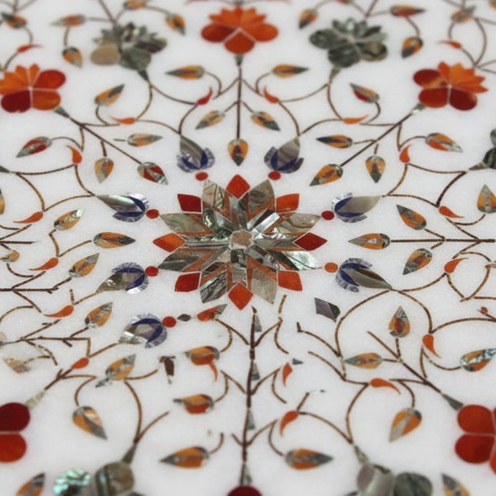 White Marble Center Table Top