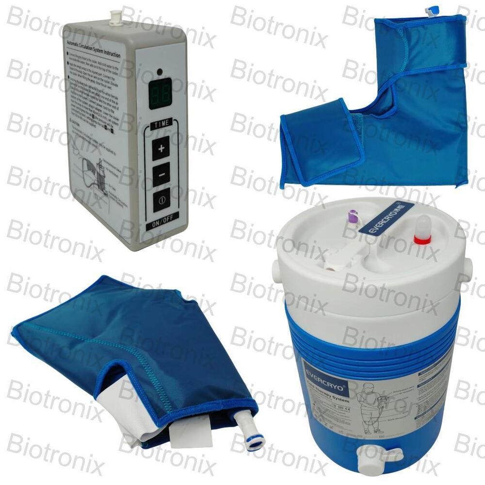 Electric Cold Therapy Machine with Pads for Shoulder, Knee, Ankle & Back
