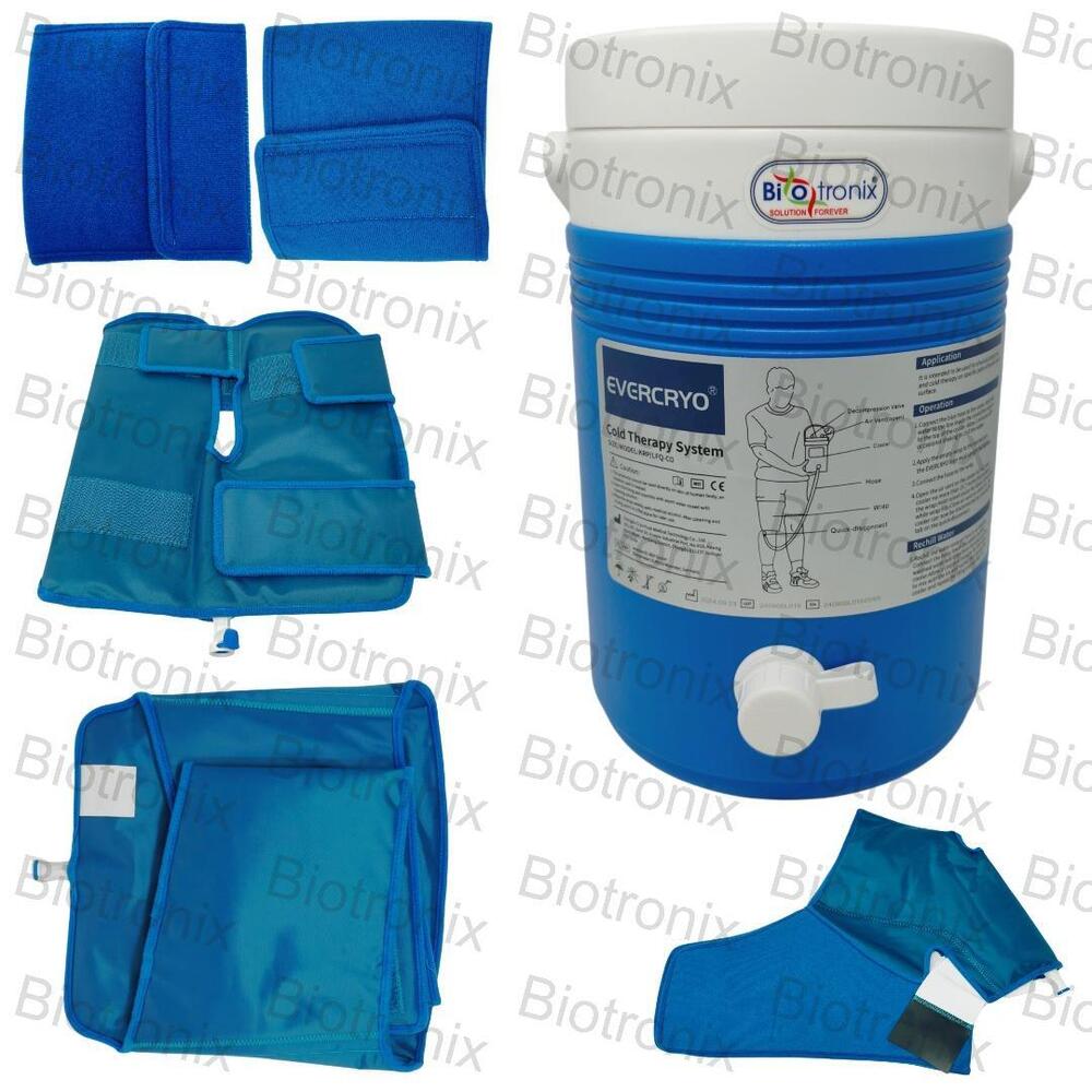 Electric Cold Therapy Machine with Pads for Shoulder, Knee, Ankle & Back