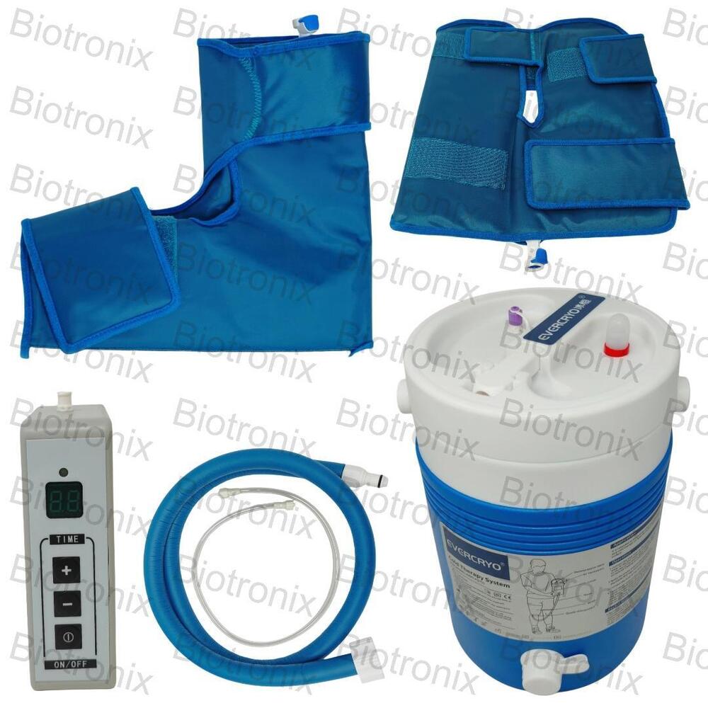 Electric Cold Therapy Machine with Pads for Shoulder, Knee, Ankle & Back