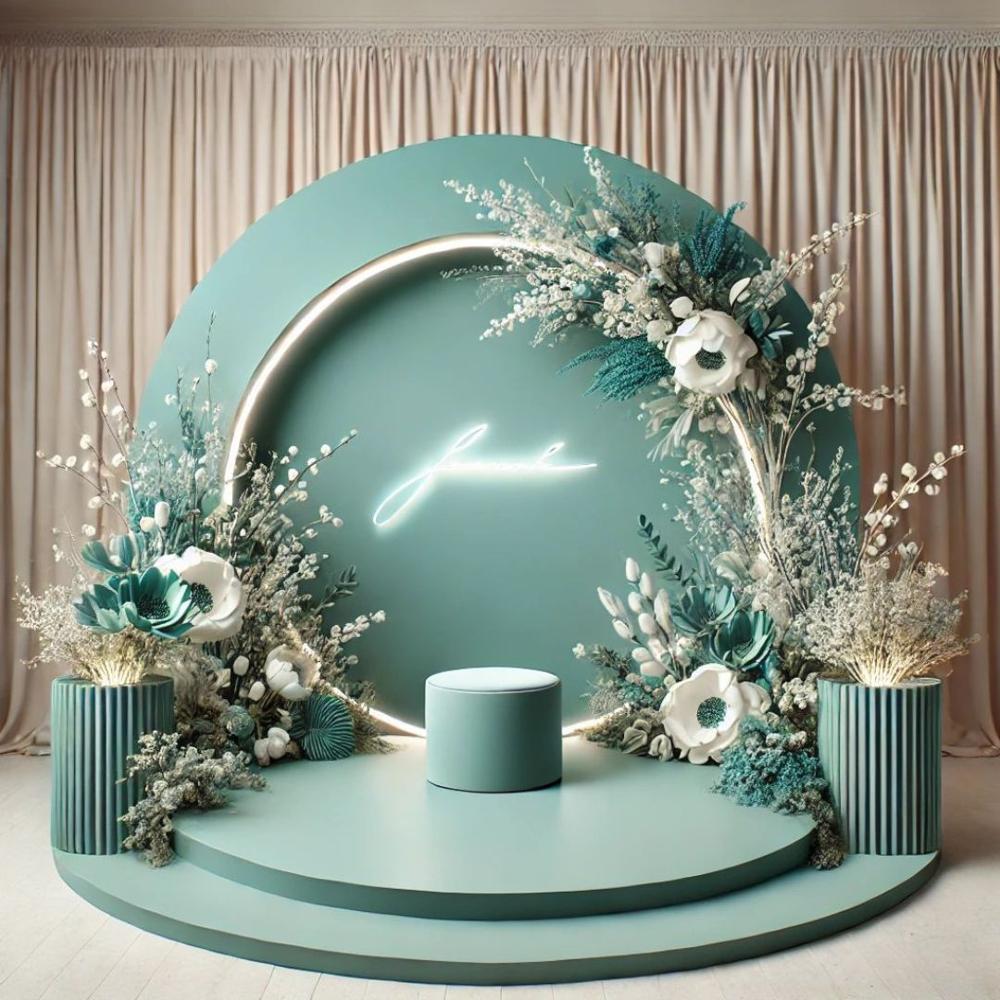 Golden Vine Decor Backdrop - Feature: Easy To Clean