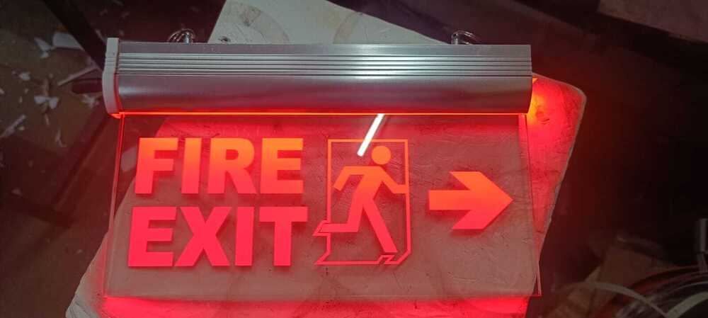 Double sided with power backup Durable Emergency Exit Signage