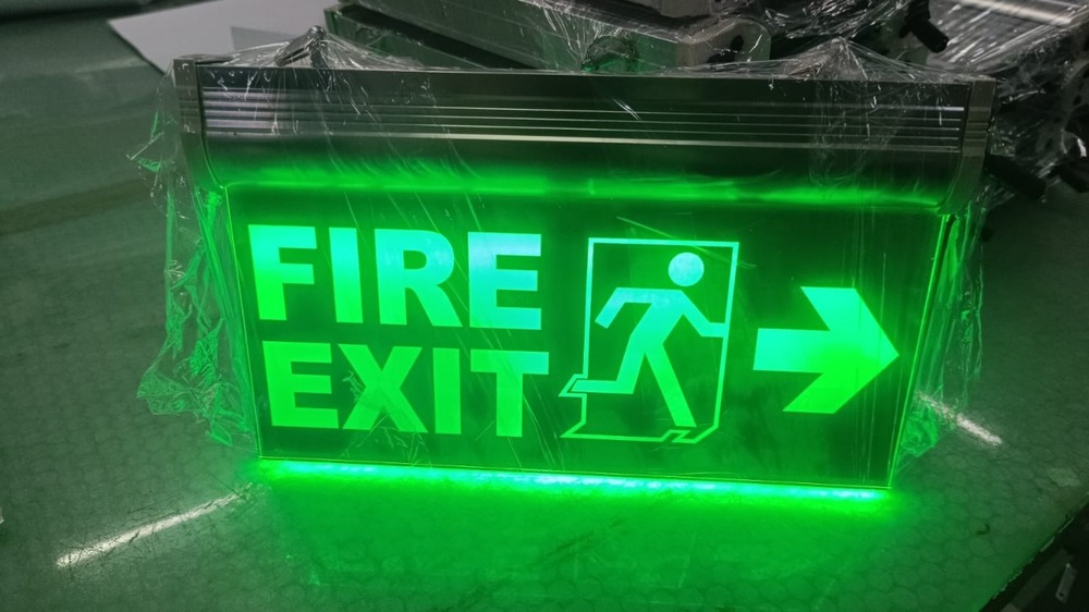Double sided with power backup Durable Emergency Exit Signage