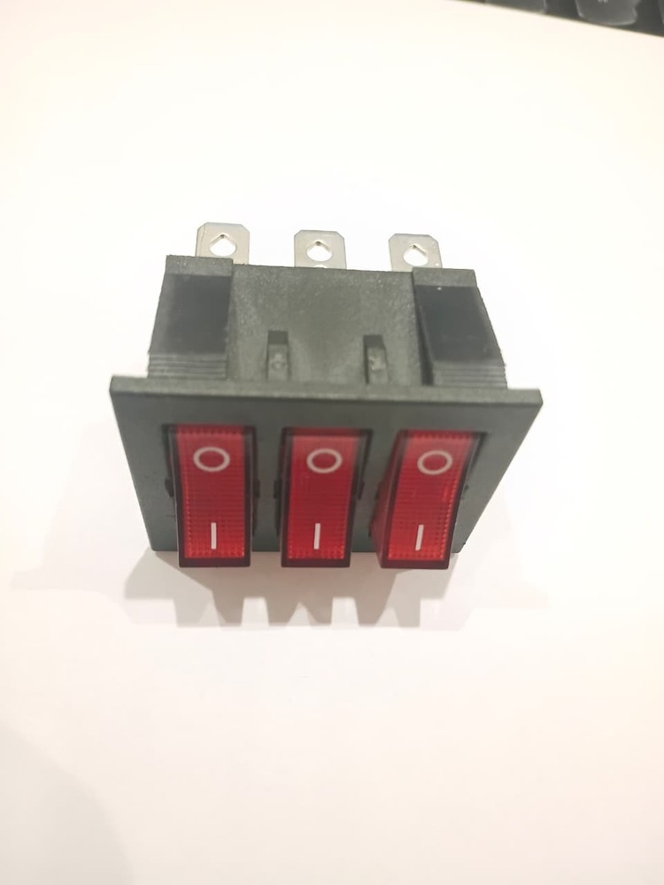 Rocker Switch 3 Line 9 Pin On Off Red Light