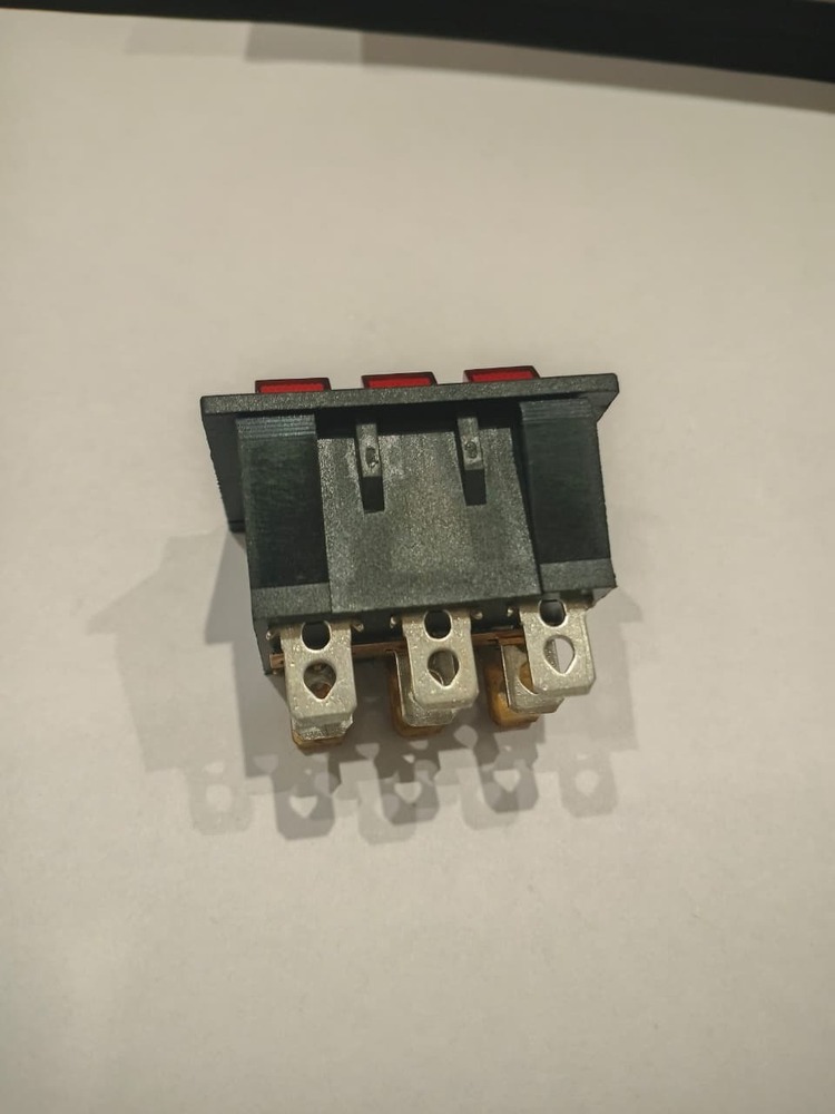 Rocker Switch 3 Line 9 Pin On Off Red Light