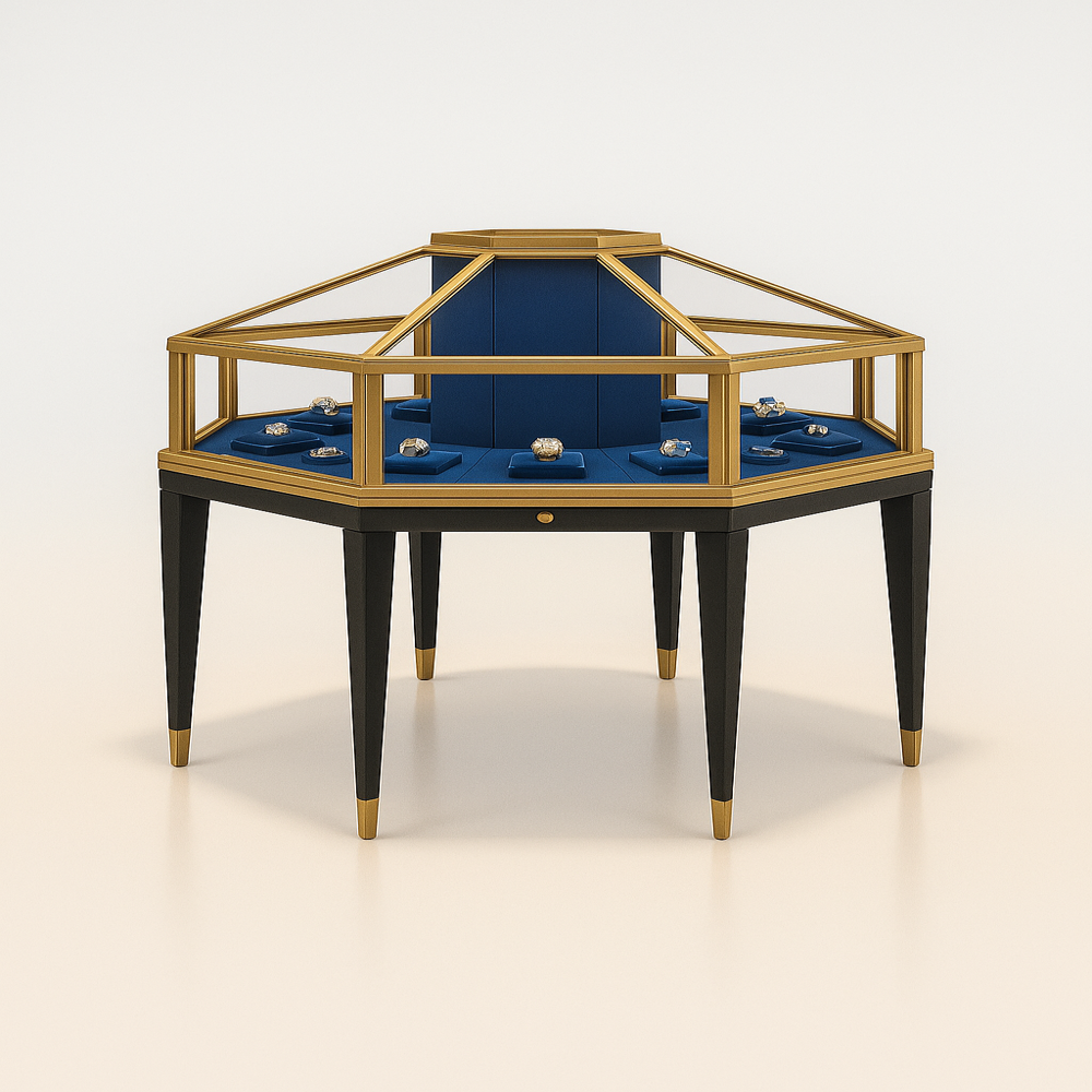 Hexagon Jewellery Display - Material: Stainless Steel
