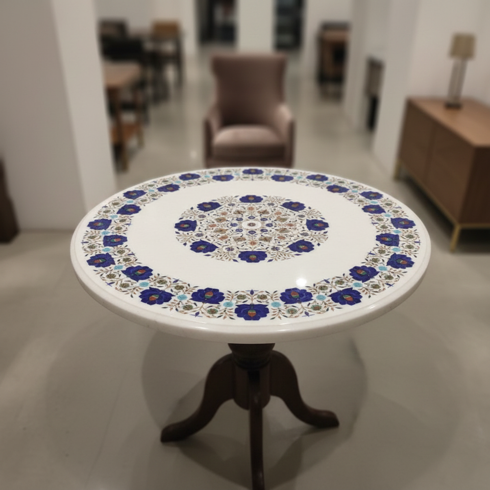 Decorative White Marble Table Top