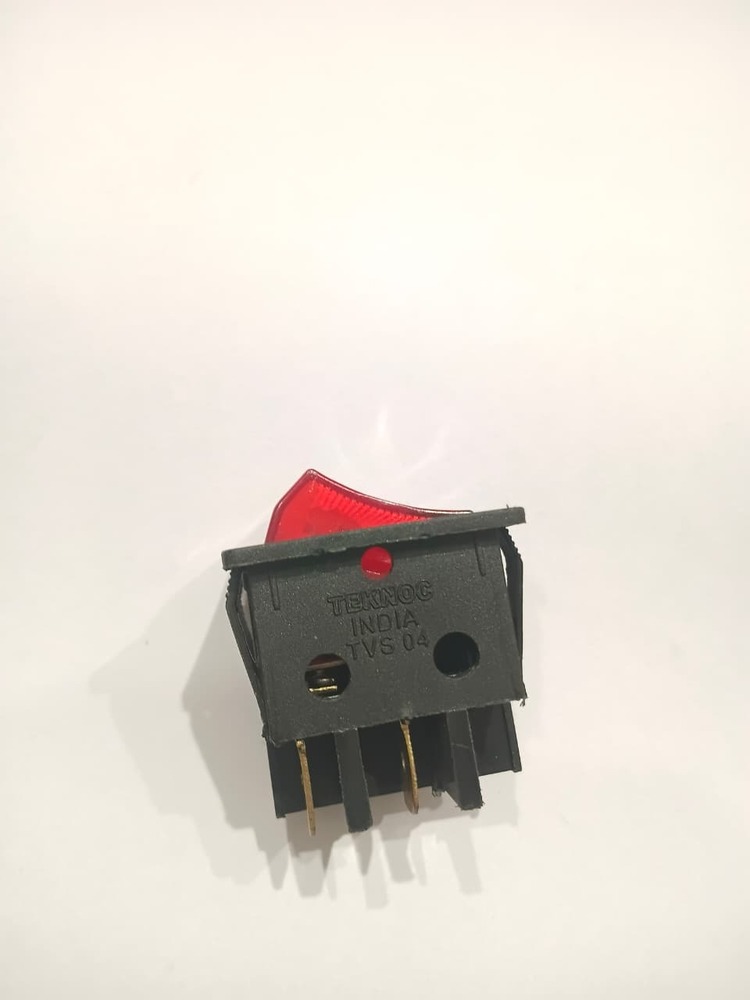 Rocker Switch (INDIAN) Red Light 4 Pin On Off
