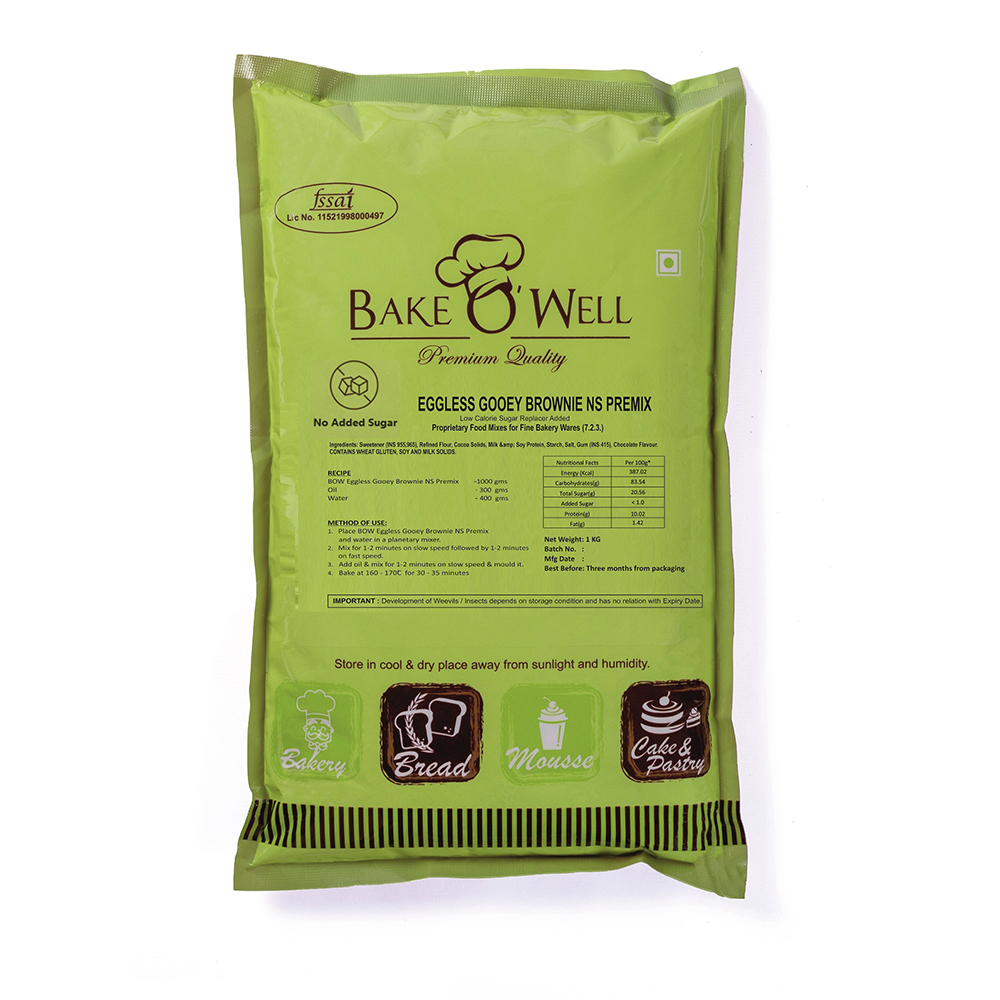 Eggless Gooeye Brownie Premix -NS