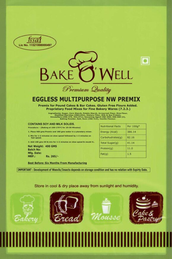 Eggless Vanilla Multipurpose Premix A Nw - Flavor: Different Available