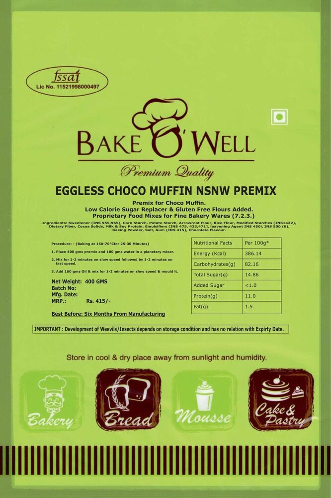 Eggless Choco Muffin Premix A Nsnw - Flavor: Different Available