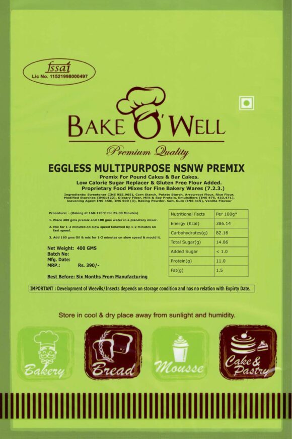 Eggless Vanilla Multipurpose Premix A Nsnw - Flavor: Different Available