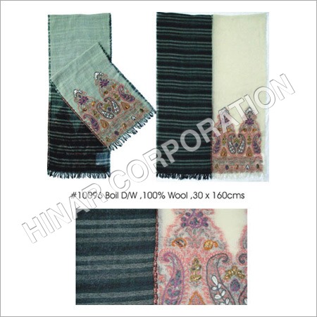 Computer Designed Boil Woolen Embroidered Shawls