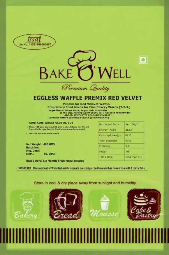 Red Velvet Waffle Premix