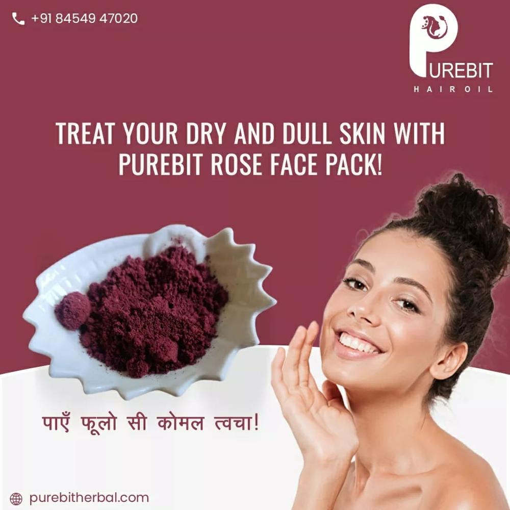 Purebit Herbal Rose Face Pack