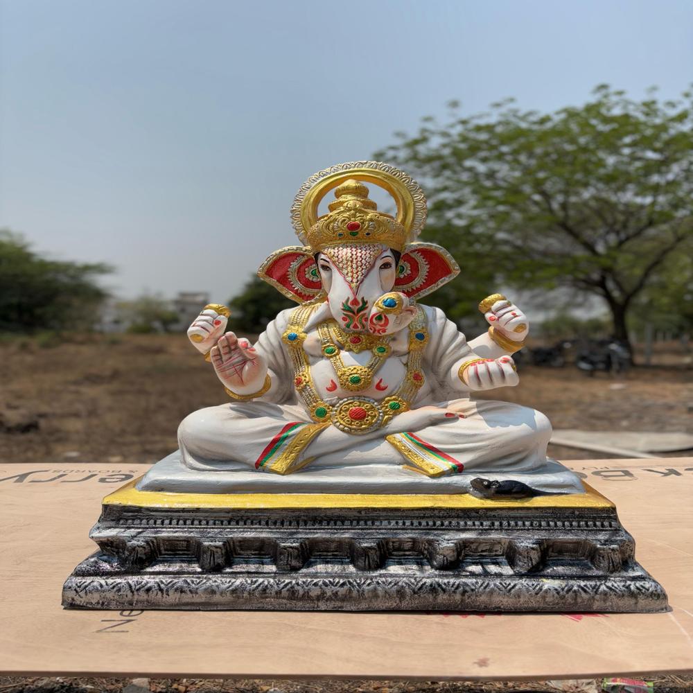 Fiber Ganpati Statue - Color: Any