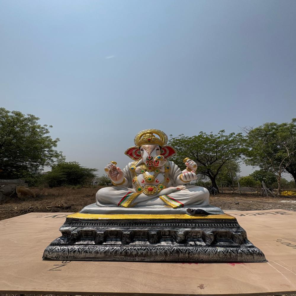 Fiber Ganpati Statue - Color: Any