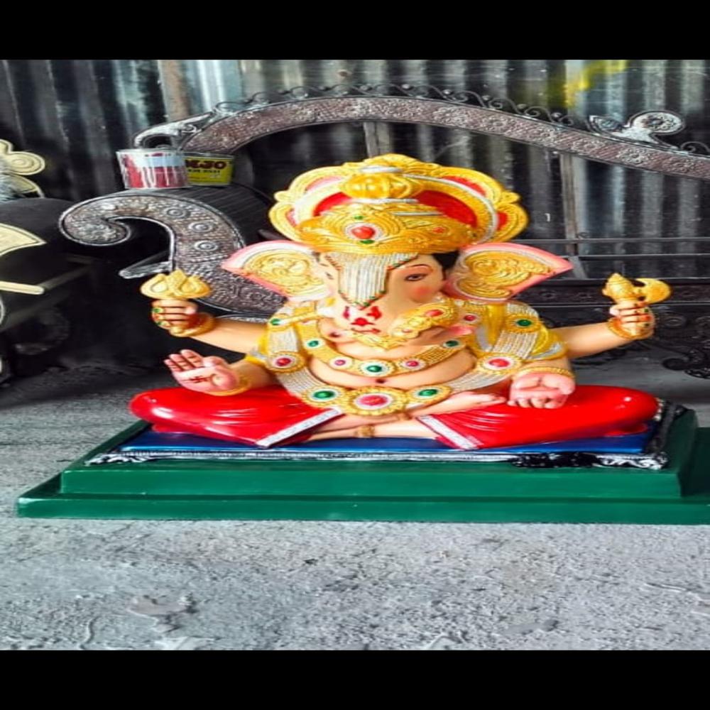 Fiber Ganpati Statue - Color: Any