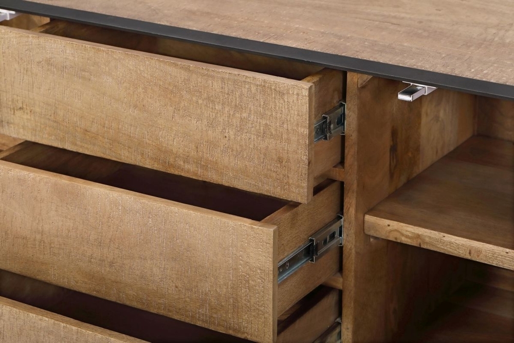 Modern Engineered Wood Sideboard - Color: Brown