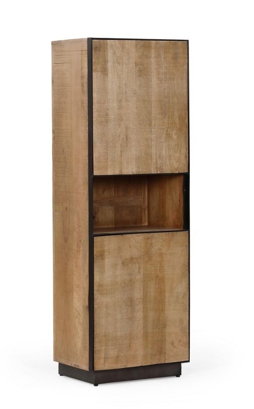 Tall Storage Cabinet - Color: Brown