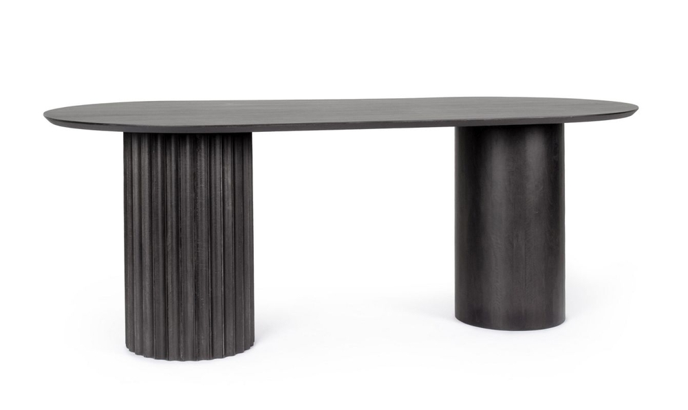 Black Mango Wood Dining Table - Design: Modern