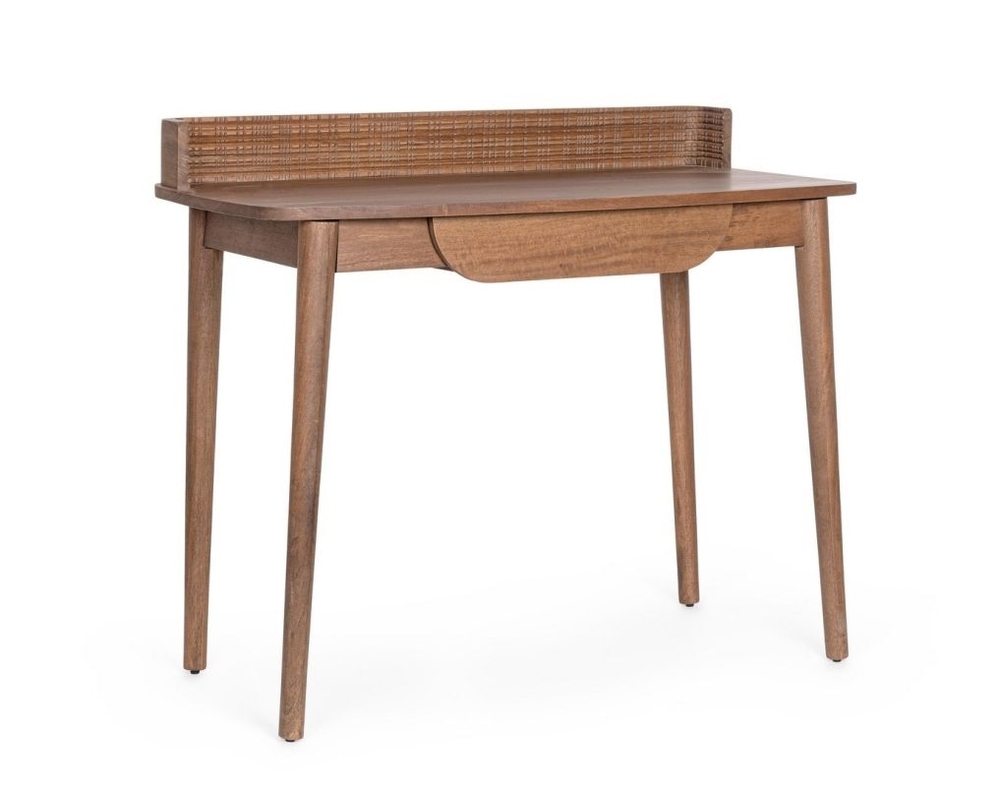 Paulownia Natural Rattan Desk - Color: Brown