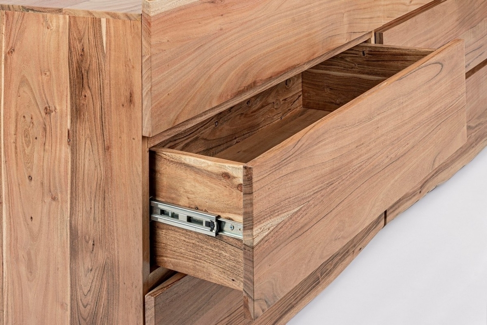 Sf-r3-003 Acacia Wood Aron Chest Of Drawer - Color: Brown